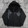 Punk Printed Fur Hoodie
