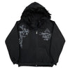 Punk Printed Fur Hoodie