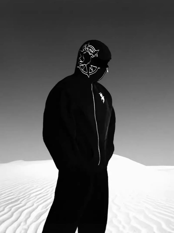 Half-Face Y2K Hoodie