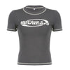 Retro Printed Short Sleeved Tee