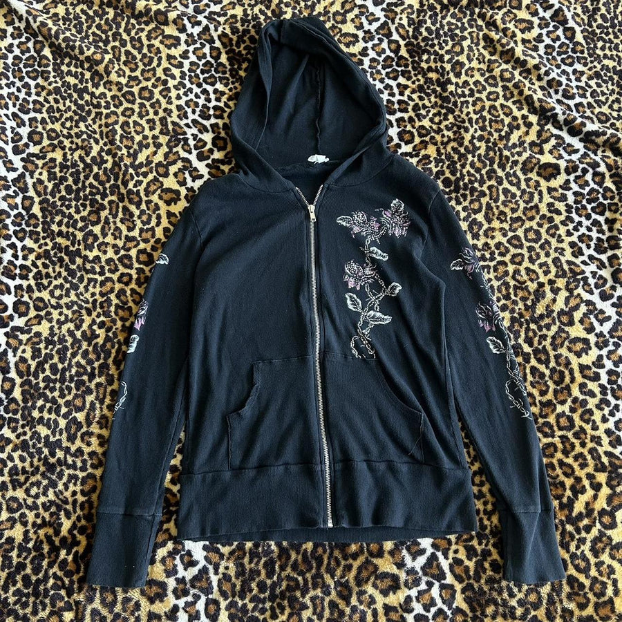 Wing Reißverschluss-Kapuzenpullover