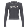 Retro Printed Long Sleeved Tee