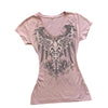 Y2K Graphic V-neck Slim Tee