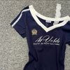 Hot Girl V-Ausschnitt-T-Shirt