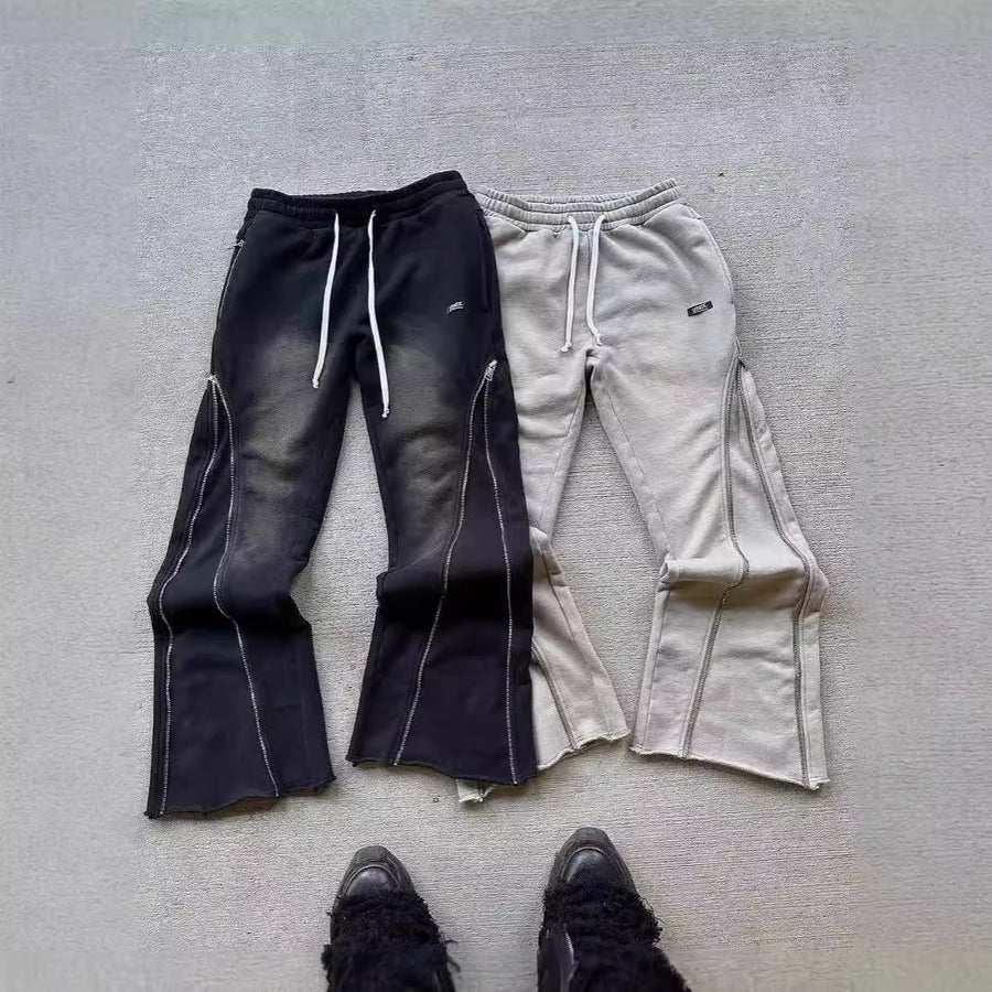 Washed Zip Pants
