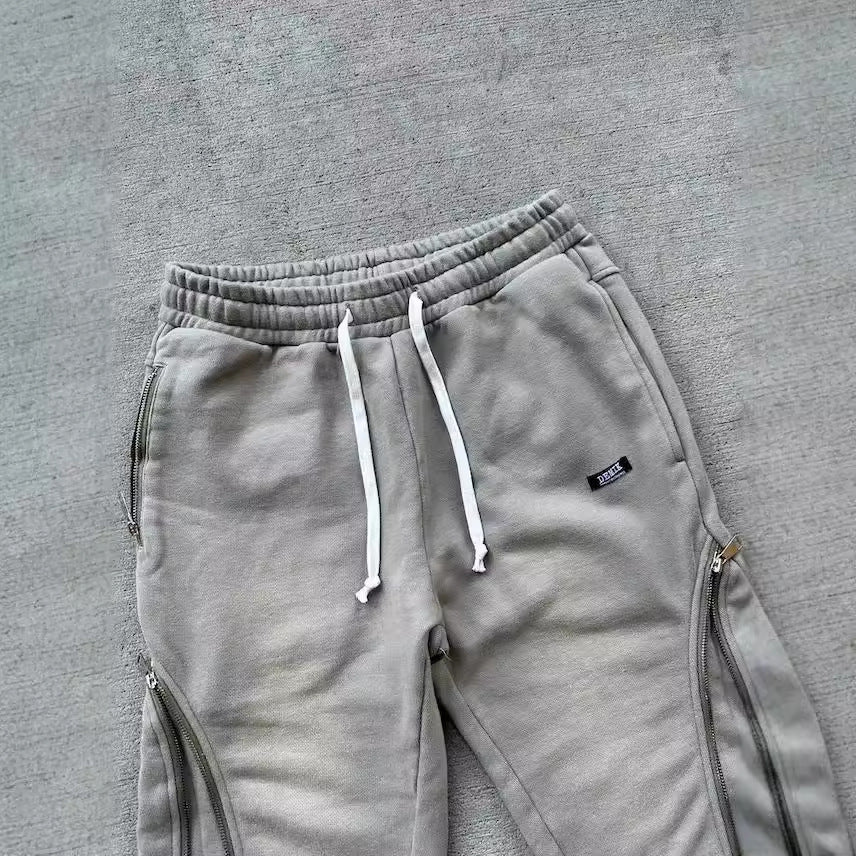 Washed Zip Pants