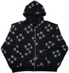 Stars Zip Hooded Sweatshirt