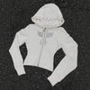 Y2K Harajuku Gerade Kapuzenjacke