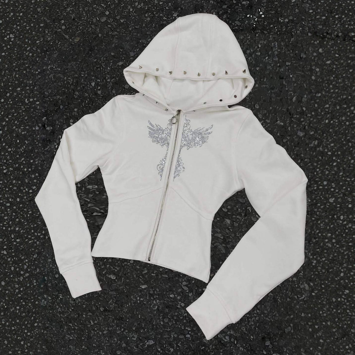 Y2K Harajuku Gerade Kapuzenjacke