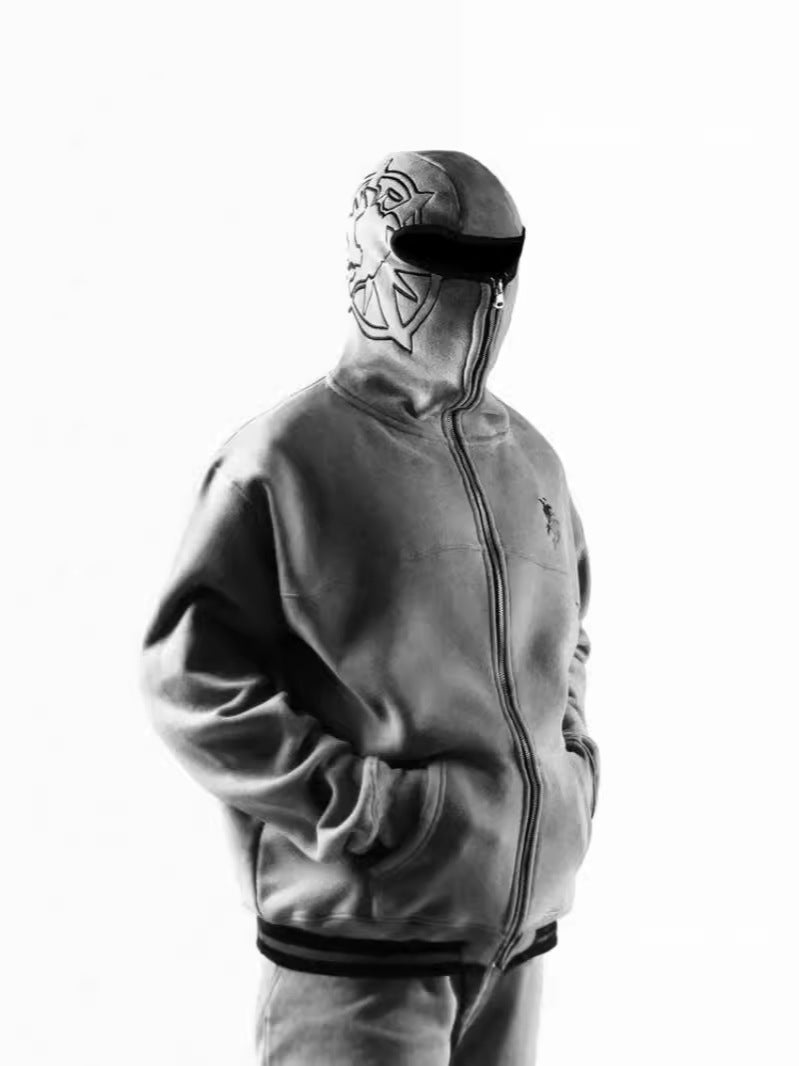 Half-Face Y2K Hoodie