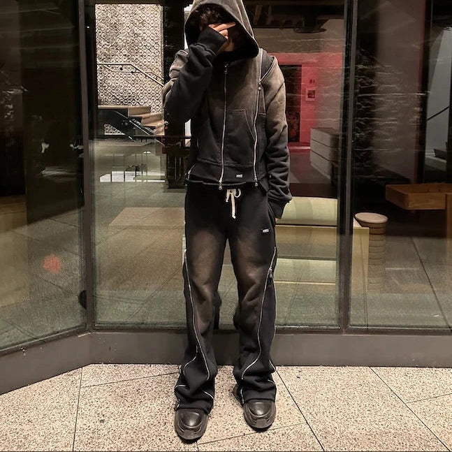 Washed Zip Pants