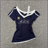 Hot Girl V-Ausschnitt-T-Shirt